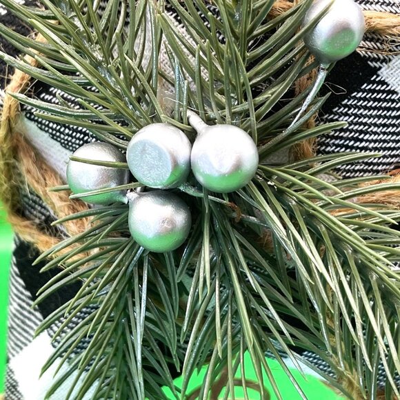 Handmade Buffalo Plaid Star Christmas Tree Topper Rustic Farmhouse Holiday Décor - Picture 7 of 12